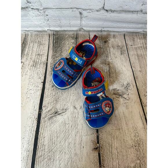 PAW PATROL Boy’s Lighted Open Toe Sandals / Size: 7 - Picture 1 of 12